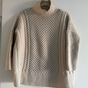 AYR Le Square Fisherman Turtleneck sweater - XS Beige